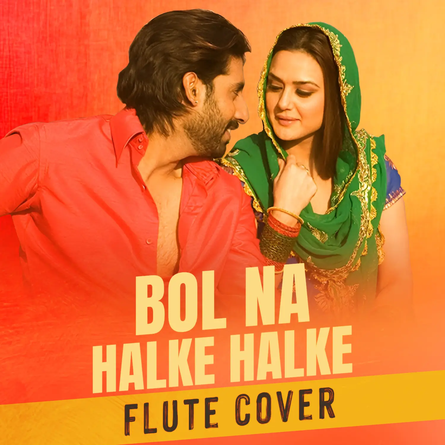 Artwork for the instrumental cover of Bol Na Halke Halke
