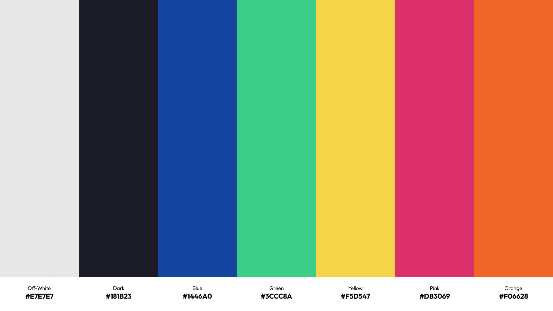 Color palette selected for Phonogram branding